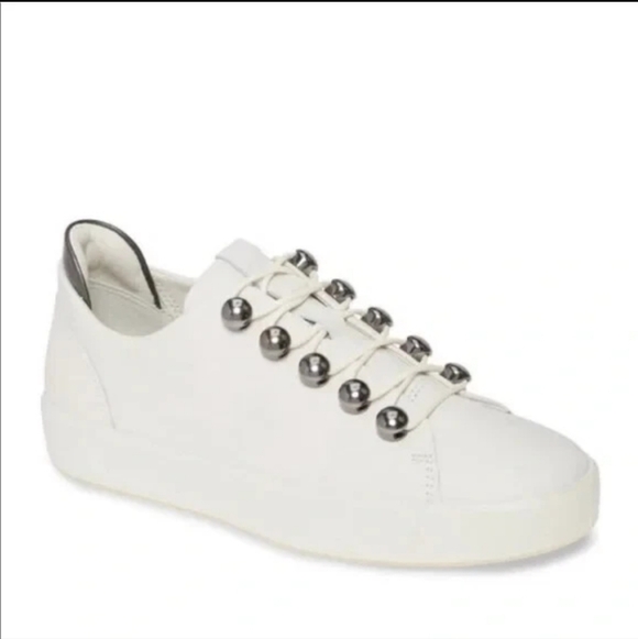 Ecco Shoes - Ecco White and Black Women's Sneakers